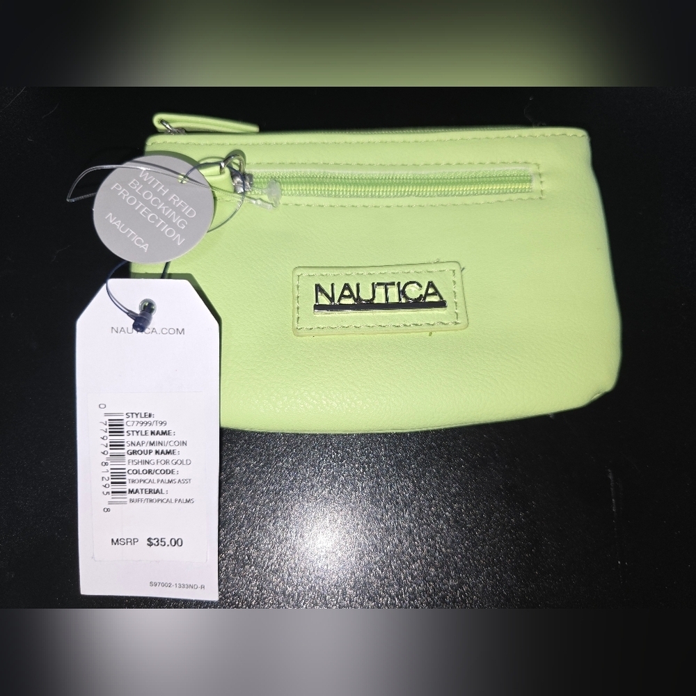 Nautica Lime Green pouch